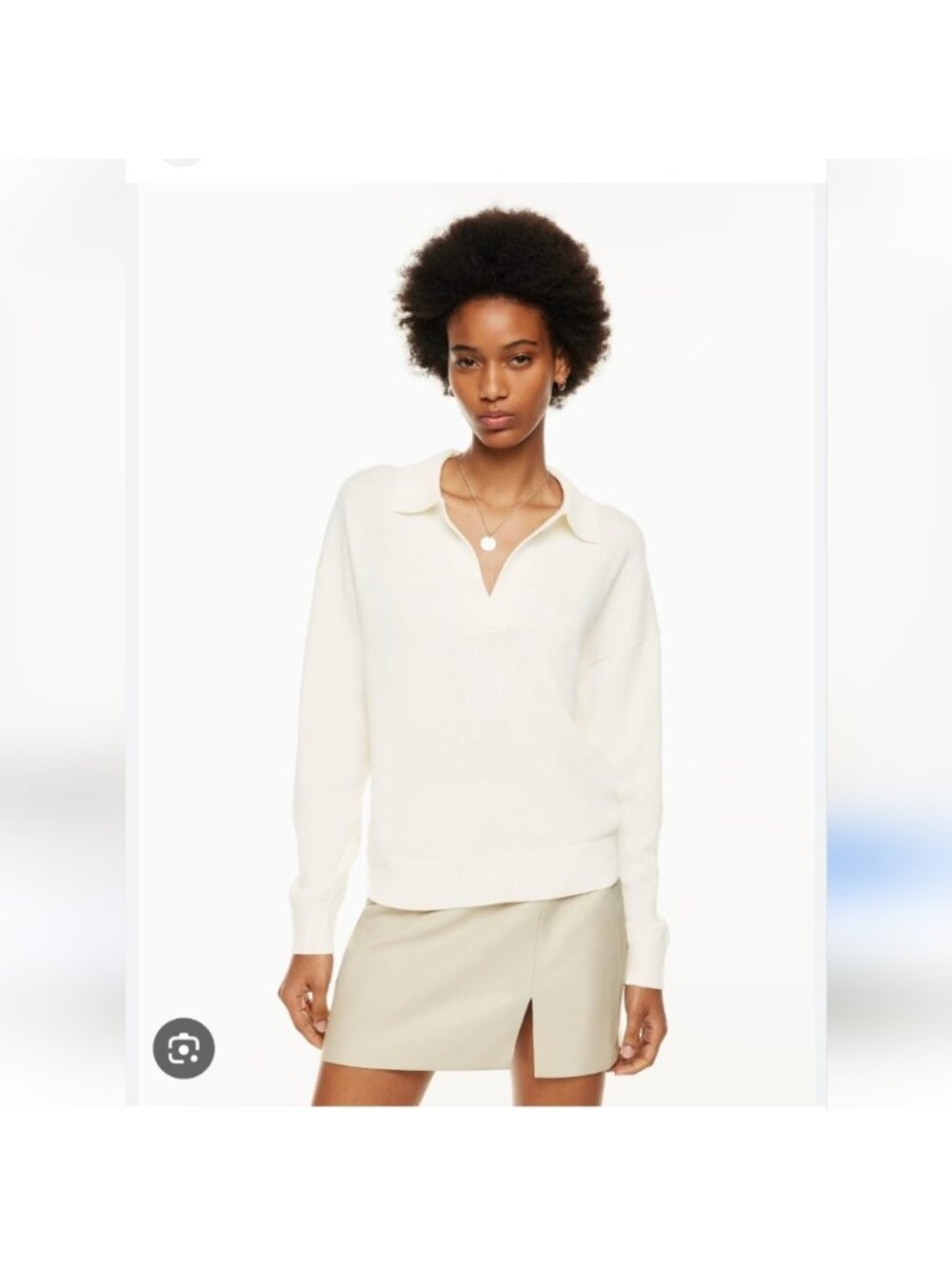 Aritzia Wilfred Clara V Neck Sweater